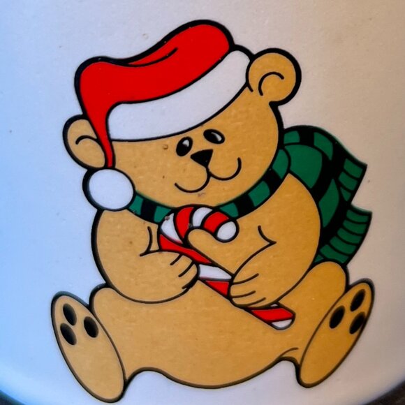 Lot of 2 Vtg Musical Notes & Teddy Bear Ceramic Mugs ~ Plays It’s a Small World - Picture 9 of 14